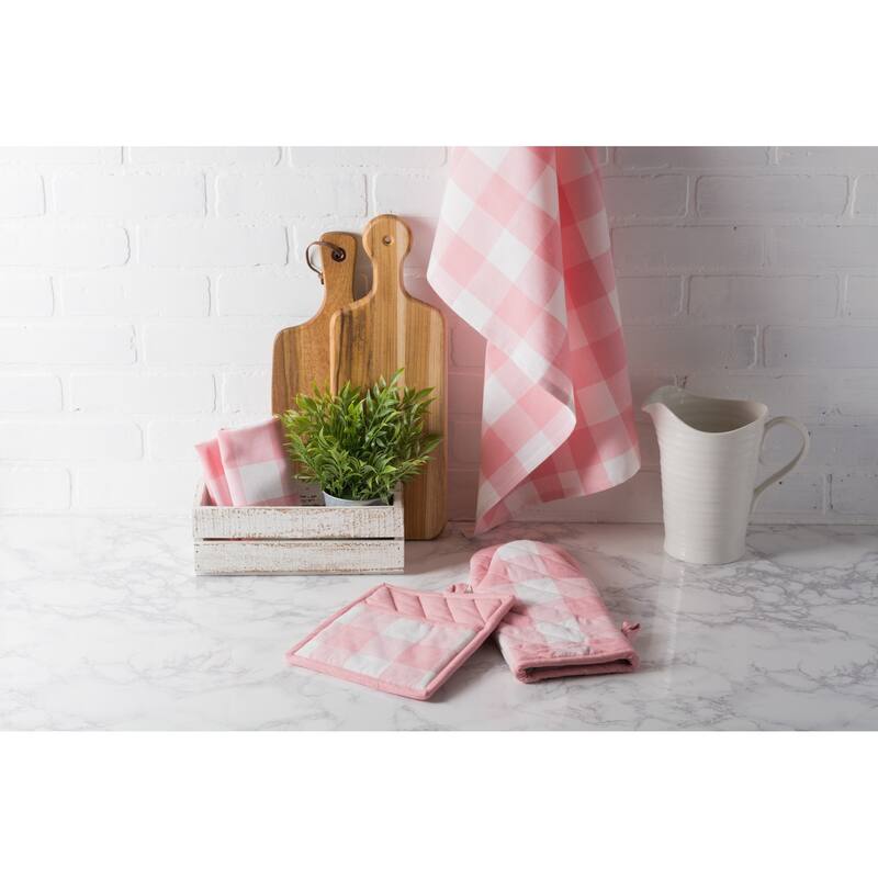 DII Buffalo Check Kitchen Potholder Set (Set of 2)