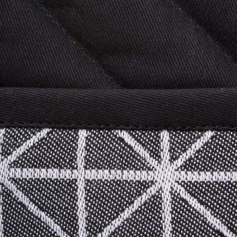 DII Black And White Kitchen Potholder Set (Set of 2)