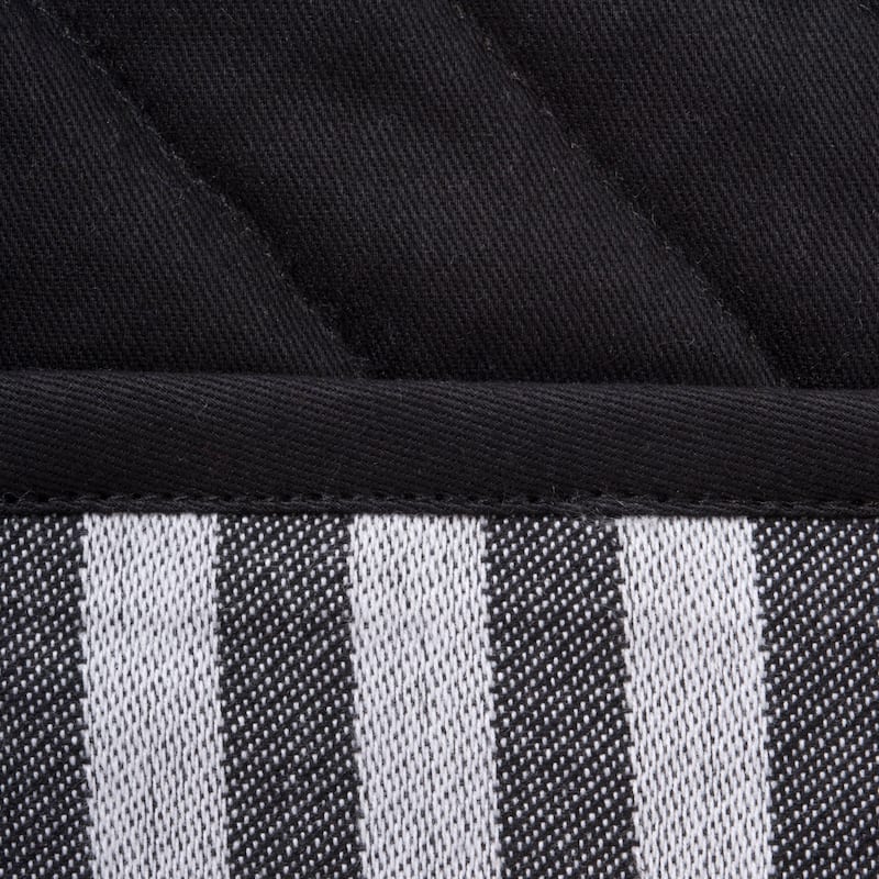 DII Black And White Kitchen Potholder Set (Set of 2)