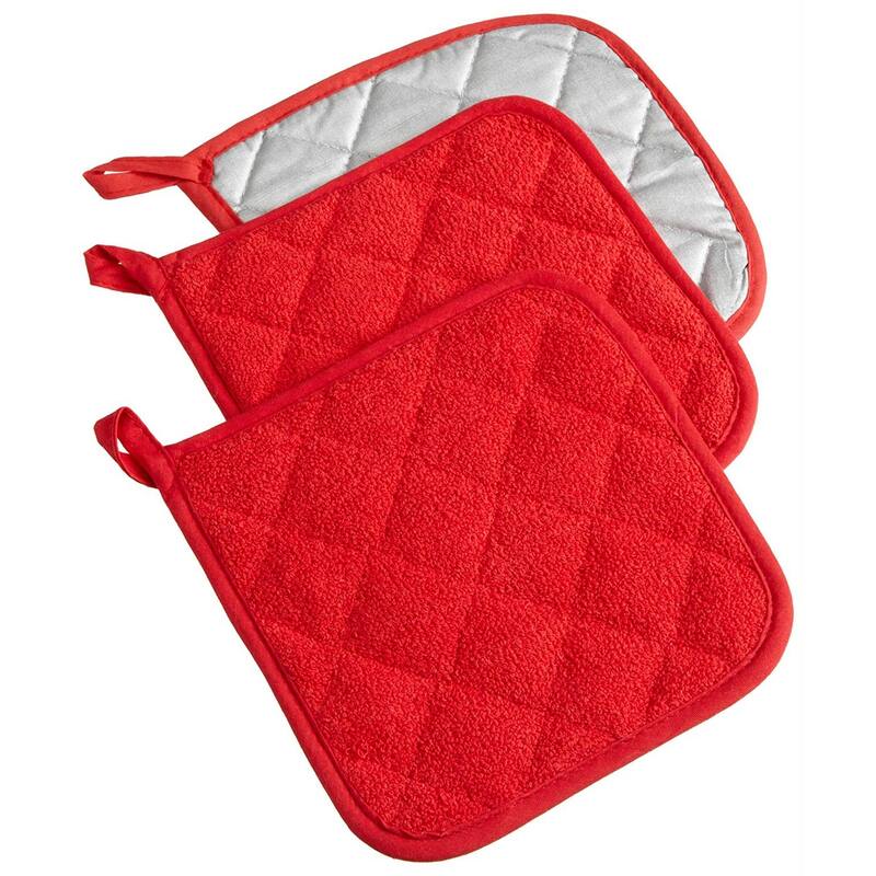 DII Terry Kitchen Potholder Set (Set of 3)