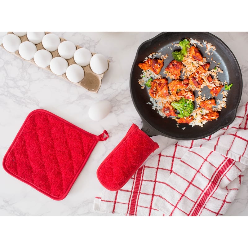 DII Terry Kitchen Potholder Set (Set of 3)