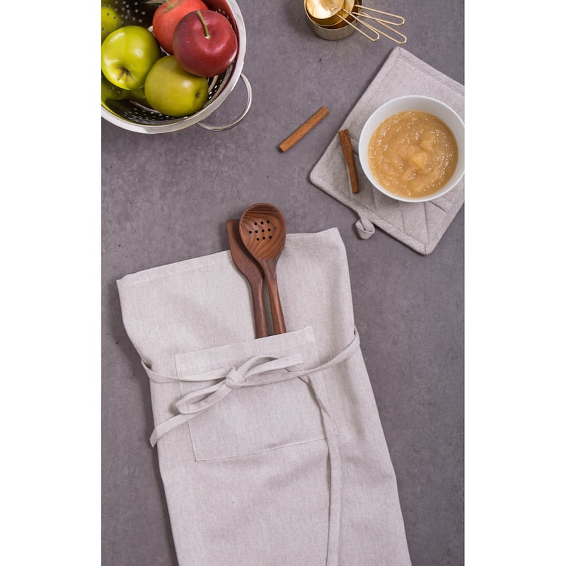 DII Solid Chambray Potholder Set (Set of 2)