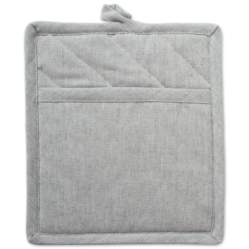 DII Solid Chambray Potholder Set (Set of 2)