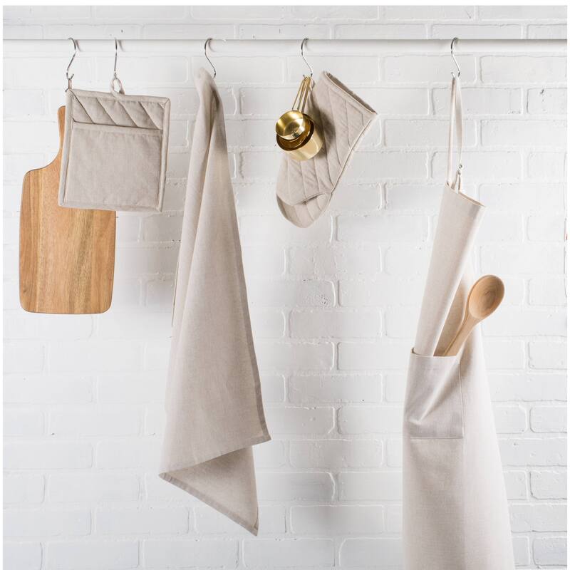DII Solid Chambray Potholder Set (Set of 2)