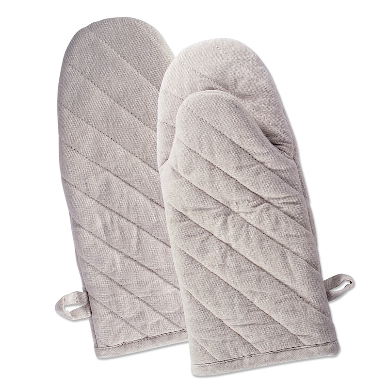 DII Solid Chambray Potholder Set (Set of 2)