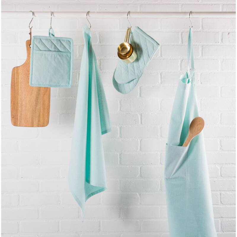 DII Solid Chambray Potholder Set (Set of 2)