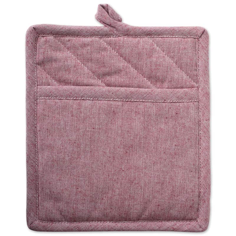 DII Solid Chambray Potholder Set (Set of 2)