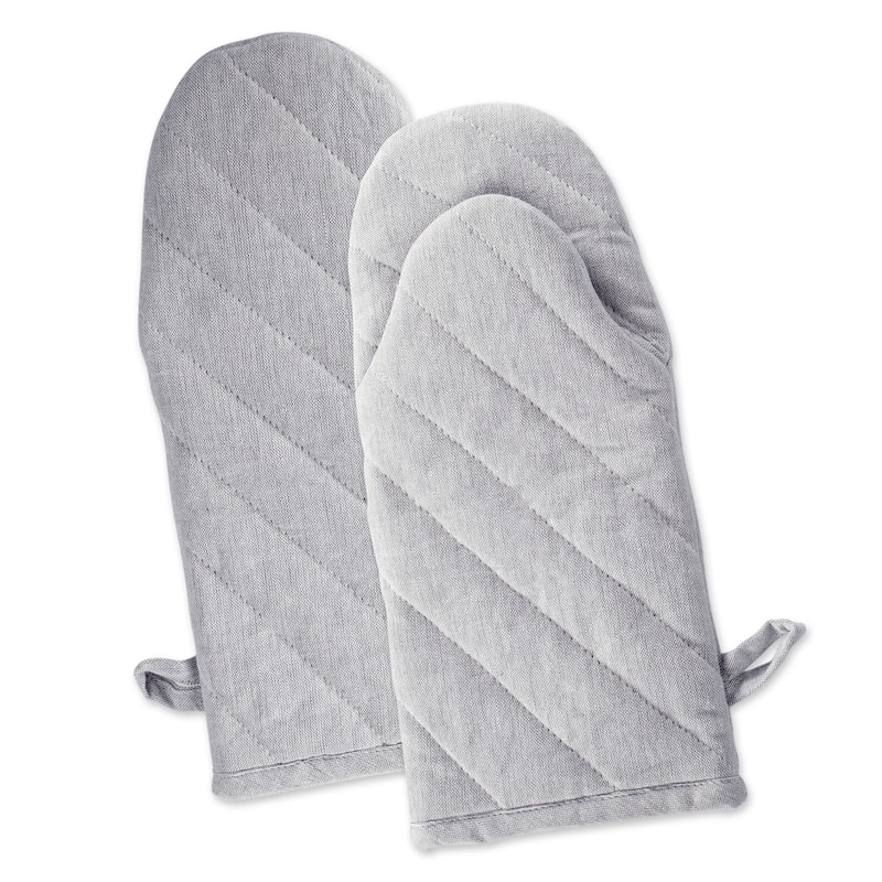 DII Solid Chambray Potholder Set (Set of 2)