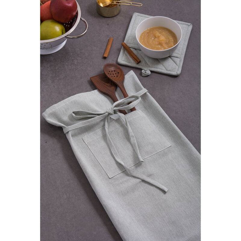 DII Solid Chambray Potholder Set (Set of 2)