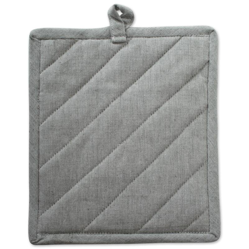 DII Solid Chambray Potholder Set (Set of 2)