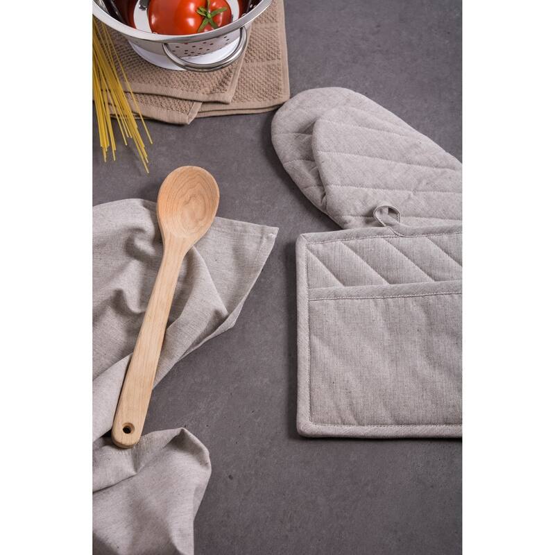 DII Solid Chambray Potholder Set (Set of 2)