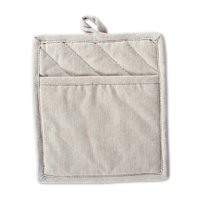 DII Solid Chambray Potholder Set (Set of 2)
