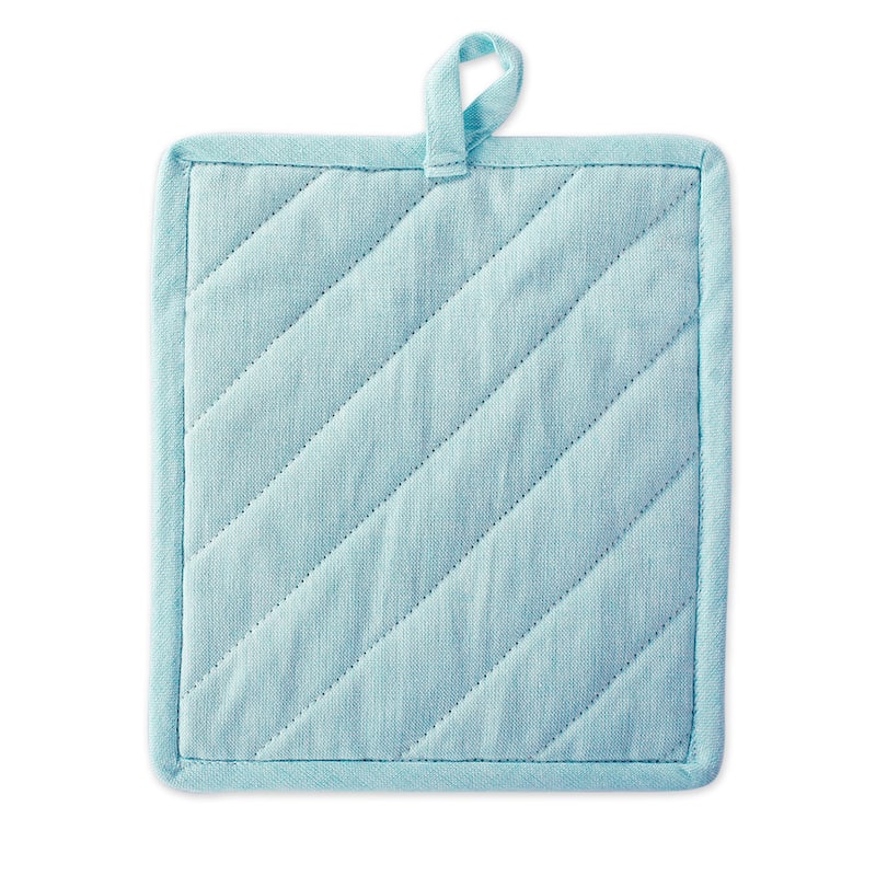 DII Solid Chambray Potholder Set (Set of 2)