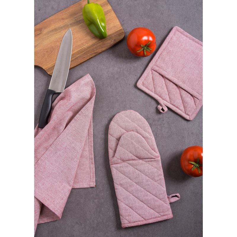 DII Solid Chambray Potholder Set (Set of 2)