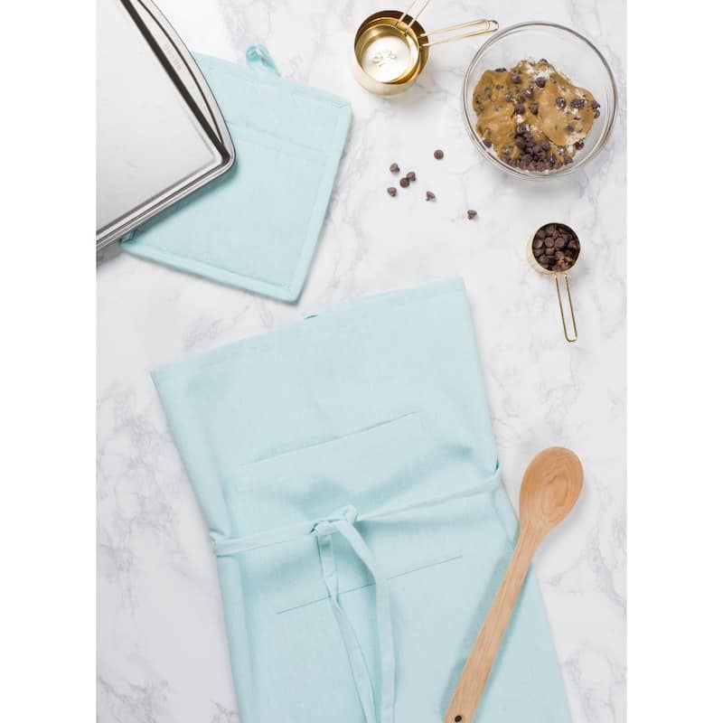 DII Solid Chambray Potholder Set (Set of 2)