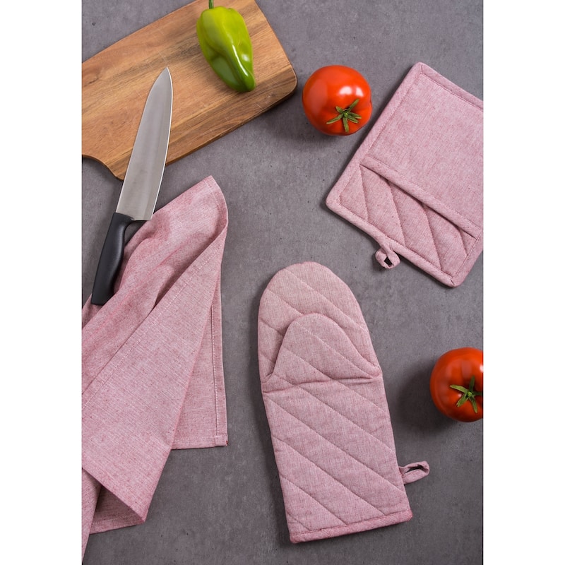 DII Solid Chambray Potholder Set (Set of 2)
