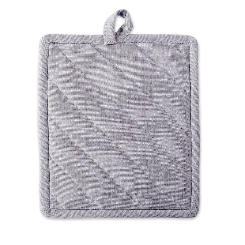 DII Solid Chambray Potholder Set (Set of 2)