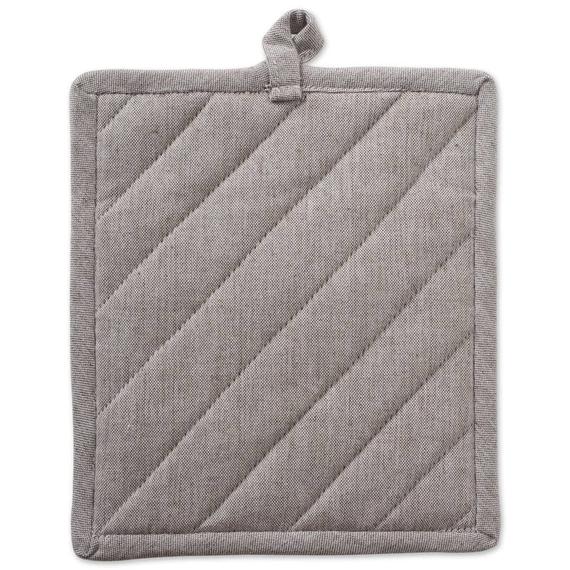 DII Solid Chambray Potholder Set (Set of 2)