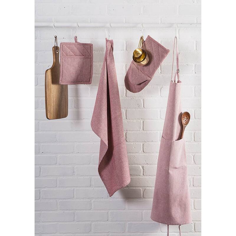 DII Solid Chambray Potholder Set (Set of 2)