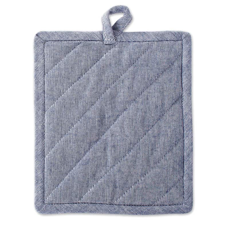 DII Solid Chambray Potholder Set (Set of 2)