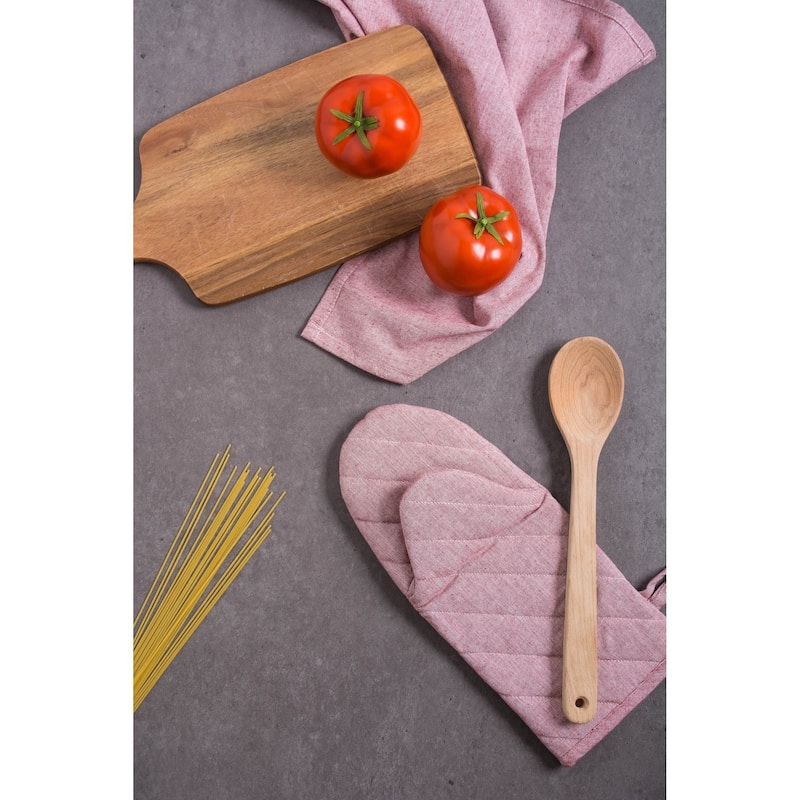 DII Solid Chambray Potholder Set (Set of 2)