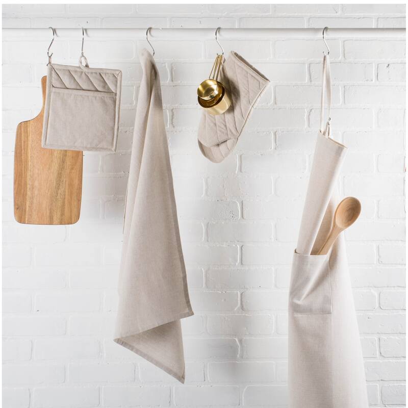 DII Solid Chambray Potholder Set (Set of 2)