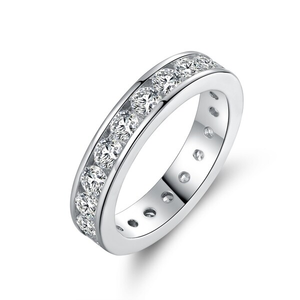 rhodium plated ring
