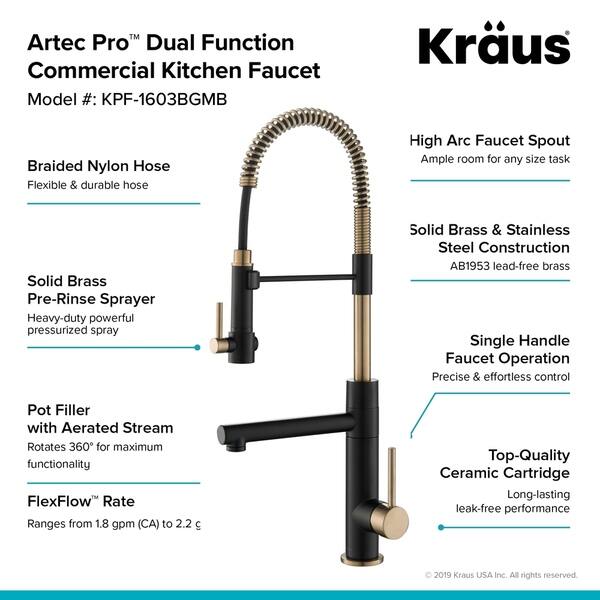 Shop Kraus Kpf 1603 Artec Pro 2 Function Commercial Prerinse