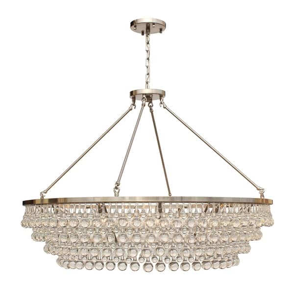 Celeste Extra Large Gl Drop Crystal Chandelier Brushed Nickel N A Celeste Extra Large Gl Drop Crystal Chandelier Brushed Nickel N A