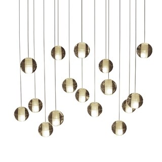 The Weston 40 Inch Rectangular Glass Drop Crystal Chandelier, Antique Copper The Weston 40 Inch Rectangular Glass Drop Crystal Chandelier, Antique Copper
