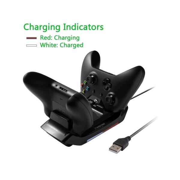 Insten Dual Charging Station Stand Dock W 2x Rechargeable Battery Packs For Xbox One Xbox One S Xbox One Elite Xbox One X Overstock