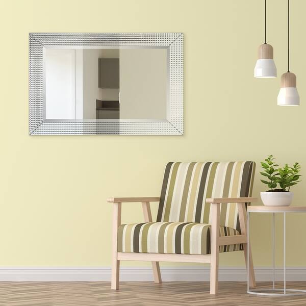 Shop Bling Beveled Glass Rectangle Wall Mirror Bathroom