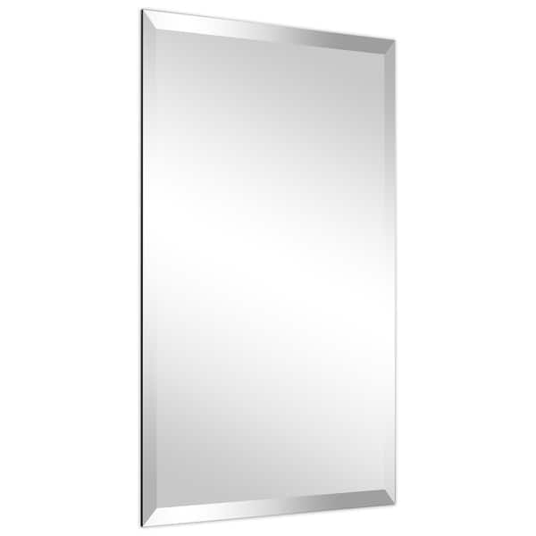 Frameless Beveled Prism Wall Mirror Bathroom Vanity Frameless Beveled Prism Wall Mirror