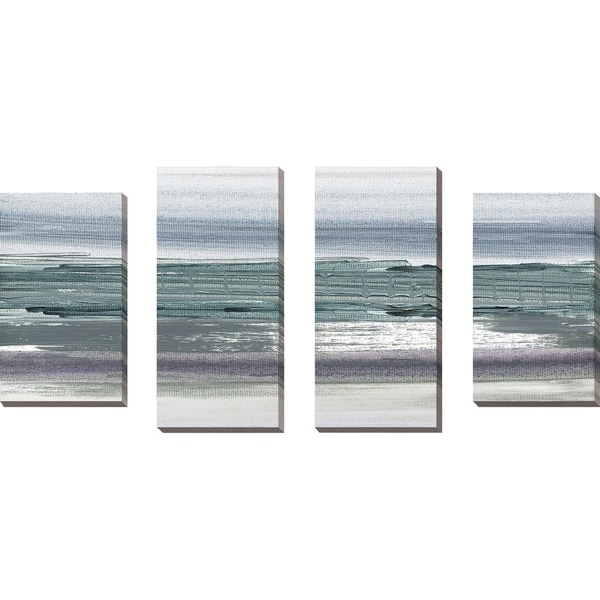 "Sahara I" by Susan Jill Print on Canvas Set of 4 - gray