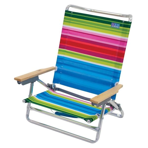 Shop Rio Beach Classic 5 Position Lay Flat Beach Chair Beach