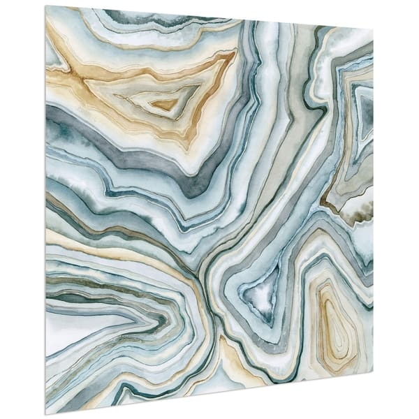 Agate Abstract Ii Frameless Tempered Art Glass Wall Art Multi Color Overstock 24223600