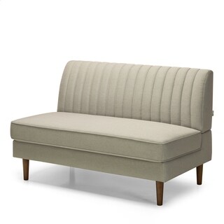 Priage By Zinus Contemporary Armless Loveseat, Beige - Bed Bath 