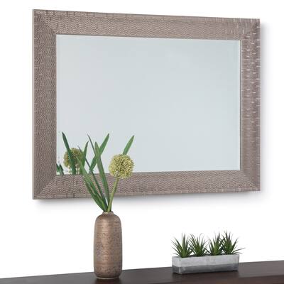 Copper Grove Cormeilles Rectangular Decor Panel with Nicekl Frame - 31 W x 1 D x 43 H