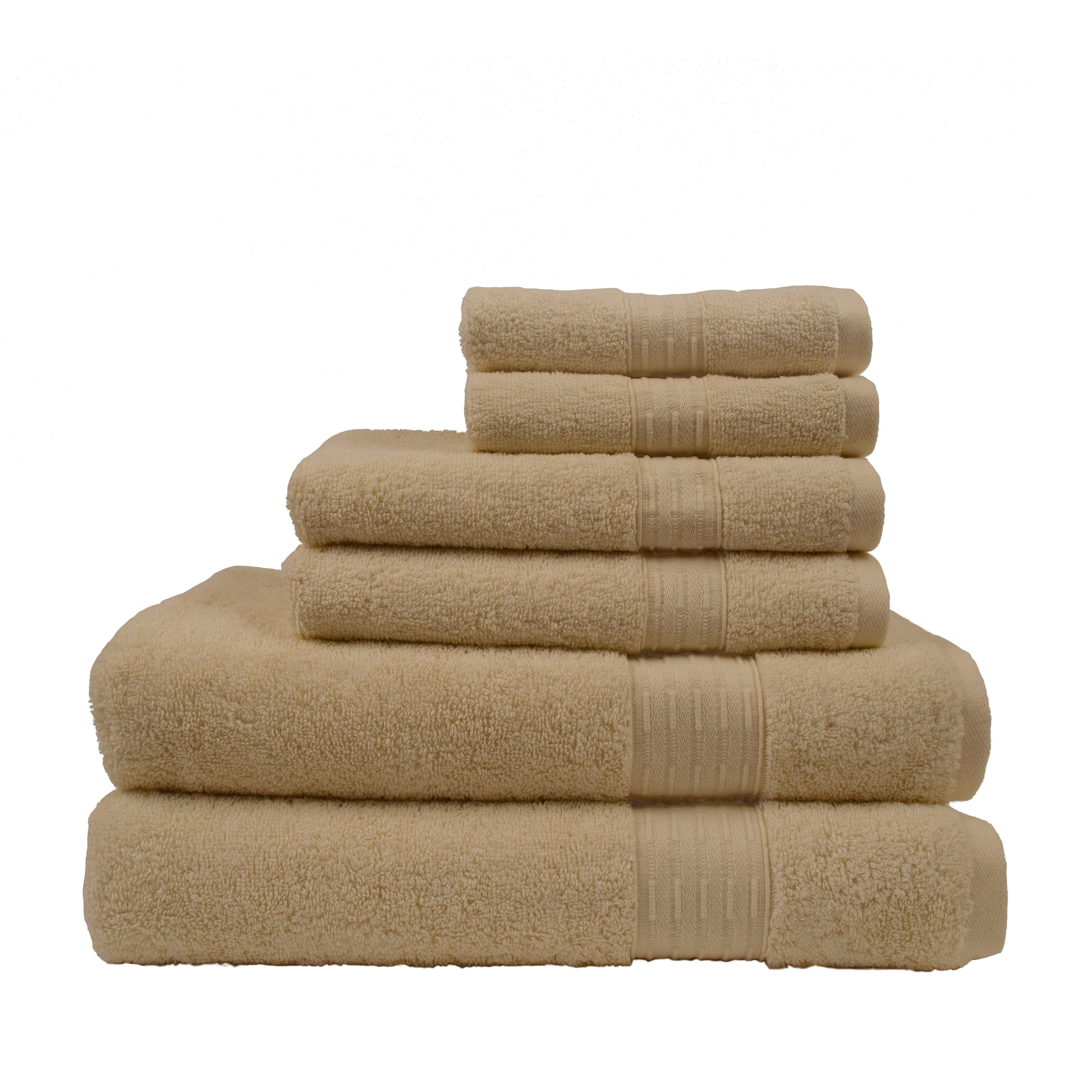 .com: LOFT by Loftex Hempstead Towel Set, 6-Pc, Frost : Home