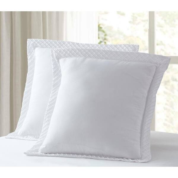 Shop Luxury Collection Diamond Euro Pillow Sham White Set Of 2