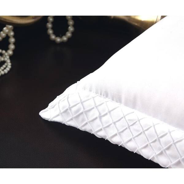 Shop Luxury Collection Diamond Euro Pillow Sham White Set Of 2