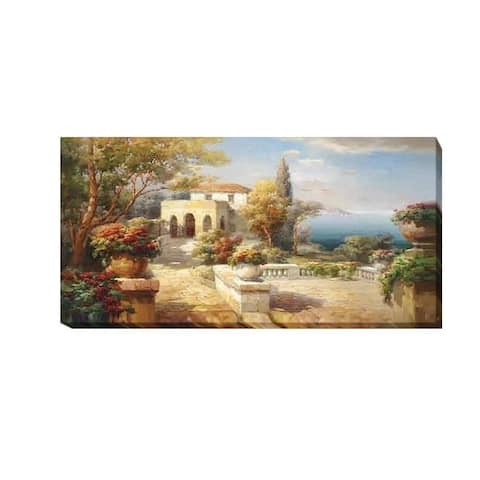 Tuscan Path by Roberto Lombardi Oversize Gallery Wrapped Canvas Giclee Art (24 in x 48 in, Ready to Hang)
