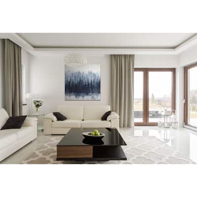 Indigo Forest -Gallery Wrapped Canvas - yellow, blue, green, red, black, white
