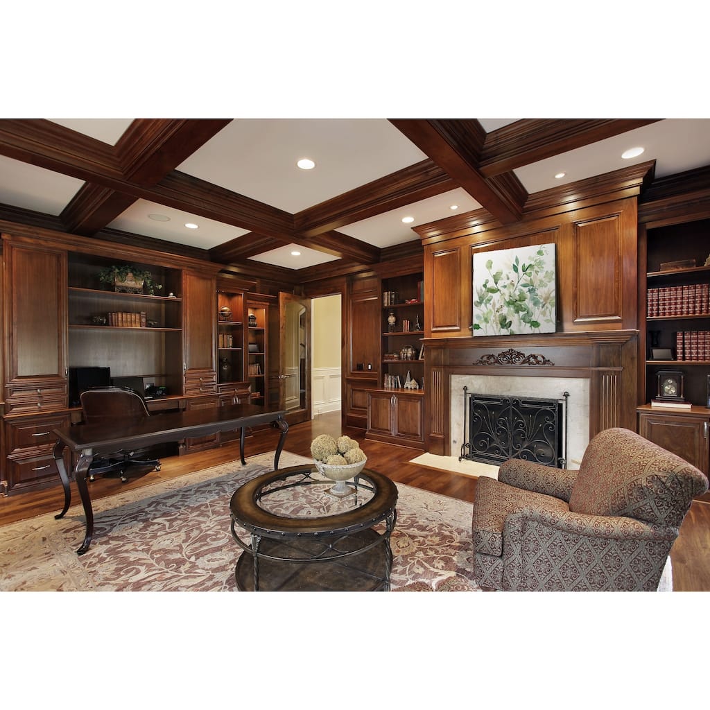 Sage Garden I -Gallery Wrapped Canvas - yellow, blue, green, red, black, white