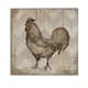 Well Read Hen -Gallery Wrapped Canvas - yellow, blue, green, red, black ...