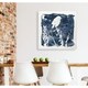 preview thumbnail 6 of 7, Indigo Bird I -Gallery Wrapped Canvas - yellow, blue, green, red, black, white