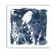 preview thumbnail 7 of 7, Indigo Bird I -Gallery Wrapped Canvas - yellow, blue, green, red, black, white