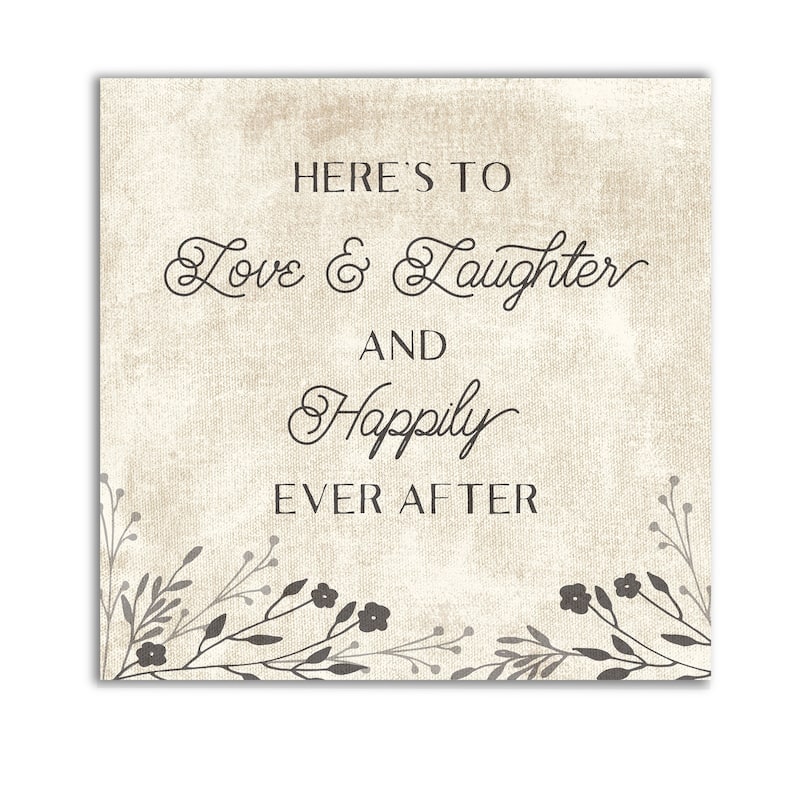 Happy Ever After -Gallery Wrapped Canvas - yellow, blue, green, red, black, white