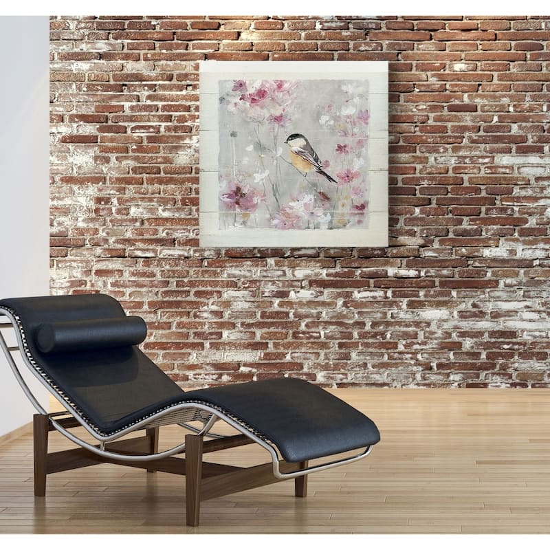 Sitting Pretty Shiplap II -Gallery Wrapped Canvas - yellow, blue, green, red, black, white