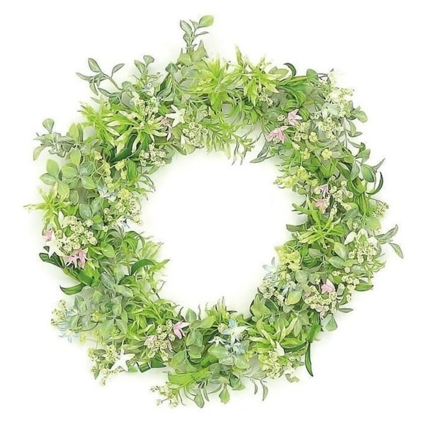 Wild blossom and seed wreath